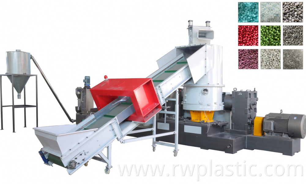 Waste plastic recycling granulator